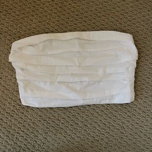 White Strapless Abercrombie Poplin Top !!!